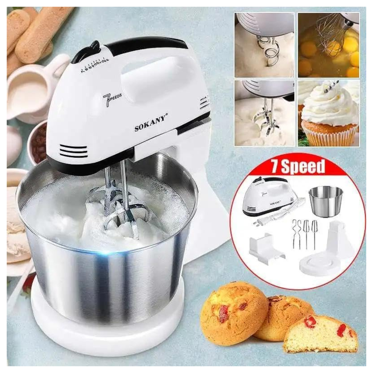 Batidora Con Pedestal Repostero Pro