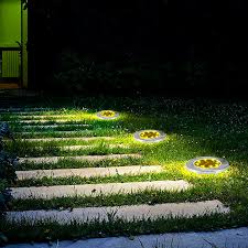 Pack 4 Lamparas Led foco solar para el piso