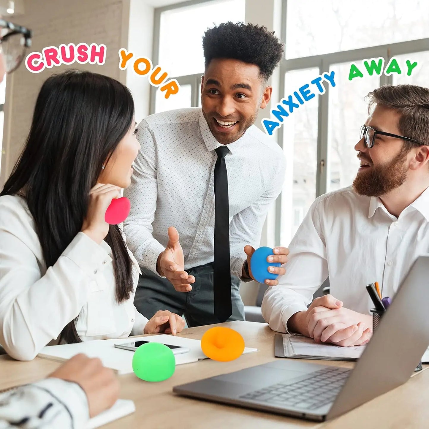 1PC Fidget Ice Cube Slow Rising Balls Sensory Fidget Toy Adults Stress Relief Squeeze Hand Exercise Calming Tool for Kids Adults